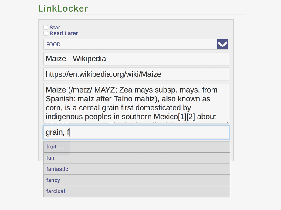 LinkLocker's Web Clipper